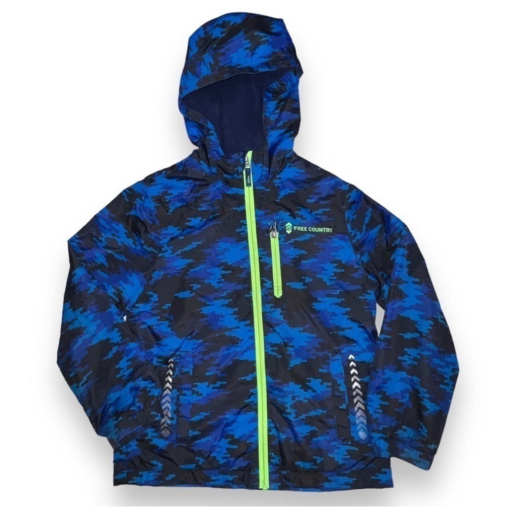 FREE Country Boys Racer Windshear Jacket Electric Blue Size Small
